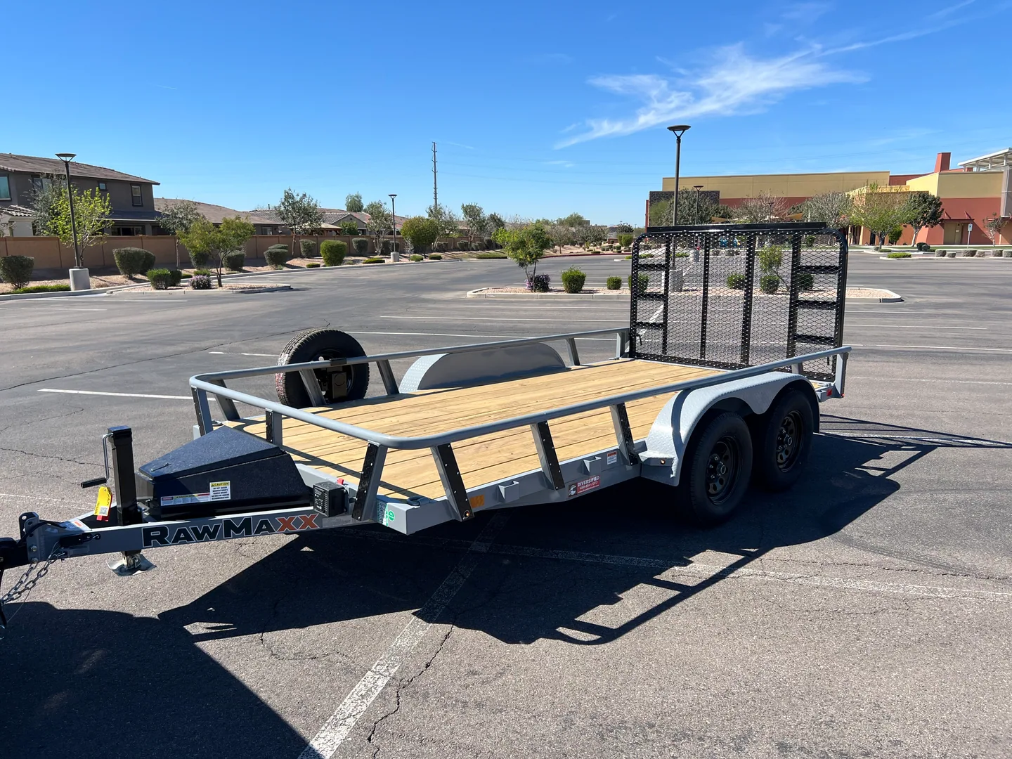RawMaxx UTX utility trailer from another angle