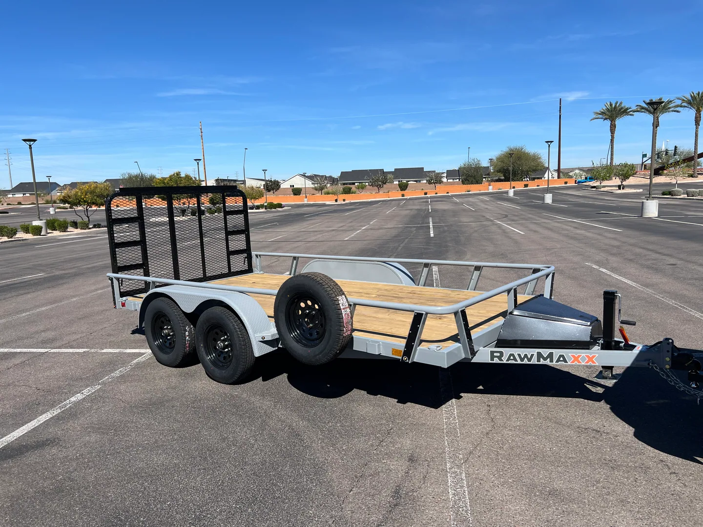 RawMaxx UTX utility trailer, front three-quarter view