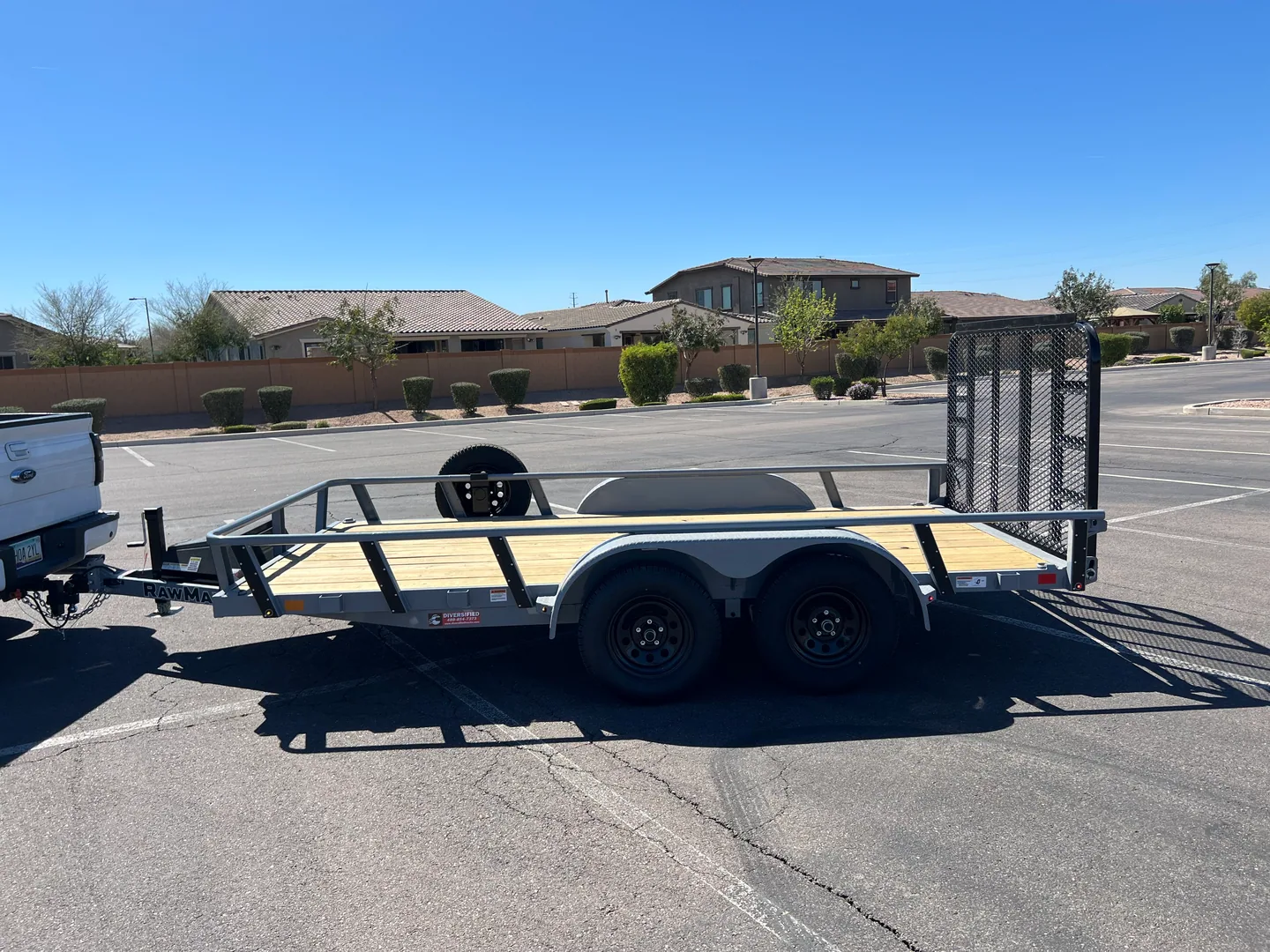 RawMaxx UTX utility trailer side profile